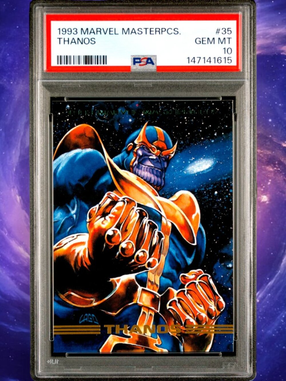 1993 Marvel Masterpieces #35 Thanos PSA 10 Gem Mnt